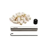 Silverstick Travel Pipe with 25 Cotton Filters, a Stainless Steel Poker and an End Cap.