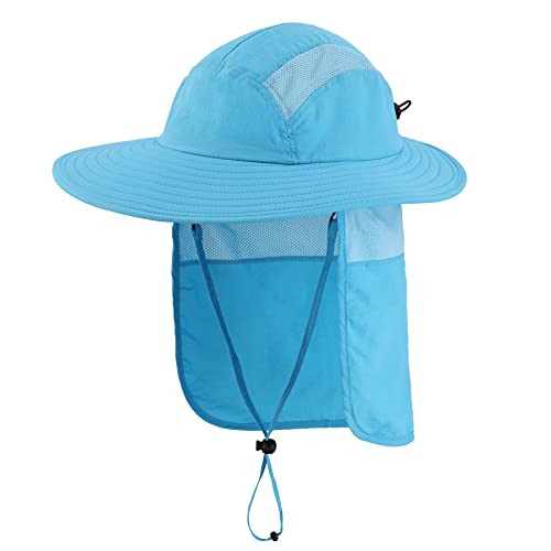 Home Prefer Mens UPF 50+ Sun Protection Cap Wide
