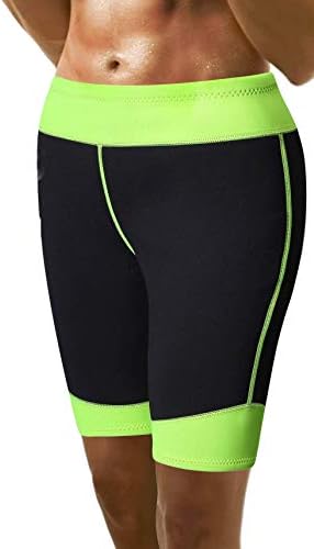 ZEAVOR Women's Sauna Neoprene Shorts Hot Shaper Sweat Slimming Cropped Leggings for Weight Loss