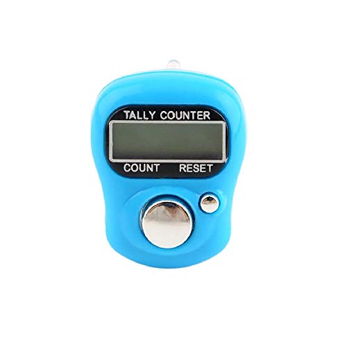 MIZOELEC Mini Stitch Marker and Row Finger Counter LCD Electronic Digital Tally Counter for Sewing Knitting Weave Tool