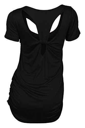 eVogues Plus Size Off Shoulder Racer Back Tunic Top