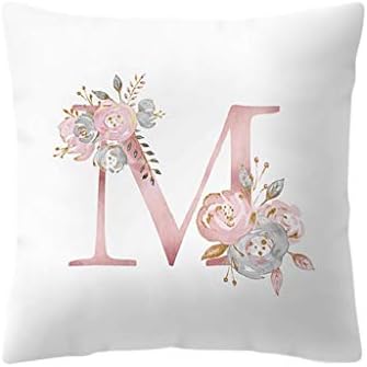 Amazon Com Kasaas Letter Print Pattern Decorative Pillowcases