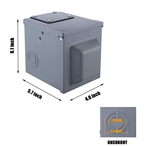 Suplevel 50 Amp Power Outlet Box, NEMA 650 Receptacle 250 Volt, Heavy