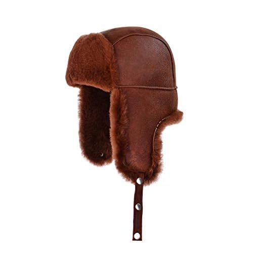 leather bomber hat