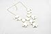Color Bubble BIB Statement Fashion Necklace - Pure White