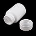 uxcell 5Pcs 120ml High-Grade Plastic Capsule Pill Bottle Healthy Product Round Bottle White