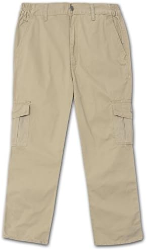 Full Blue Side Elastic Big and Tall Cargo Pant ( 50W x 30L)