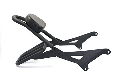 Black Detachable Backrest Sissy Bar with Luggage Rack For Yamaha XVS1300