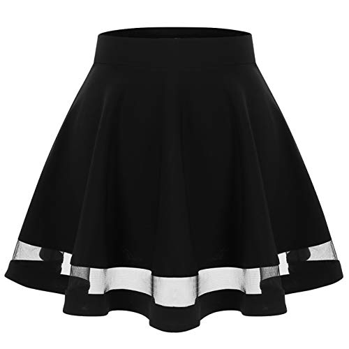 Wedtrend Women's Basic Versatile Stretchy A-line Flared Casual