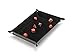 Harbor Loot Brand Black Dice Tray - Perfectly Sized at 8.5 x 11.25 Inches Unsnapped and 6.5 x 9.5 Snapped - Designed by Gamers - Packs Flat, Protects Your Table, and Keeps Dice Where They Belong