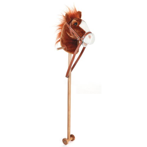 Toyrific Natural Hobby Horse With Sound 100cm Brown Amazon.co.uk