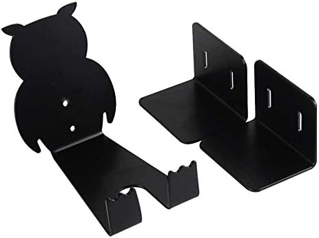 Bike Hook Wall Mount Hanger Solid Metal Owl Shaped Horizontal Bicycle Wall Mount Storage Rack Adjustable Vertical Bike Storage Rack 1pc Black