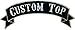 Custom Embroidered Full Vest 1pc Patch Set - 13" Top Rocker - Banner Style (Black)