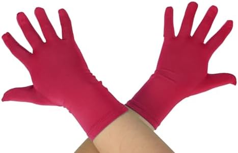 Guantes De Látex Largos Rojos Para Mujer Y Hombre – Moda, Cosplay, Aspecto Húmedo, Caucho Natural 0.4 Mm, Tallas S-XL