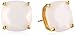 Kate Spade New York Women's Small Square Studs White Stud Earrings