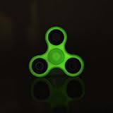 AnnVan Tri-Spinner Fidget Toy - Engineering Plastics Material Hybrid Ceramic Bearing - Good for ADHD and EDC Ultra Durable High Speed (Luminous White)