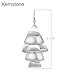 Kemstone Brushed Satin Finish Fish Earrings Silver Plated Dangle Earrings for Women Casual Jewelry Gift