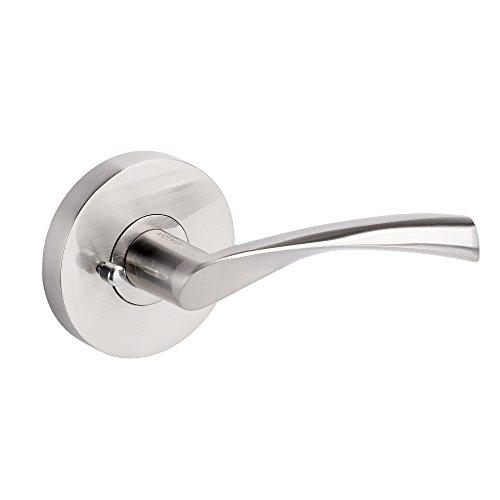 Avalon 0580 - Contemporary Door Handles/Levers (Privacy/Passage) - Satin Nickel