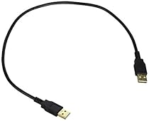Monoprice 1.5-Feet USB 2.0 A Male to A Male 28/24AWG Cable (Gold Plated) (105441)