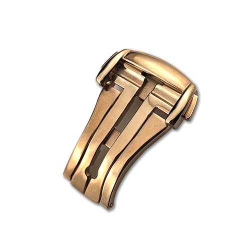 Deployment Watch Buckle Folding Clasp 16mm 18mm 20mm for Leather Strap Rubber Band 316L Steel Black Silver Accessories