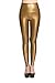 Lotsyle Women's High Waist Faux Leather Leggings-S