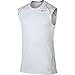 Nike Pro Men's Sleeveless Training Shirt, White/Matte Silver/Black, Medium