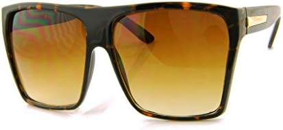 AStyles - Big Huge Oversized Vintage Style Sunglasses Retro Women Celebrity Fashion (Brown Squared)