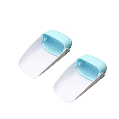 TEOYETTSF 2pcs Hand Washing Spout Sink Safety Accessories Kitchen Bathroom Faucet Extender Household for Kids Easy Install Universal(D)