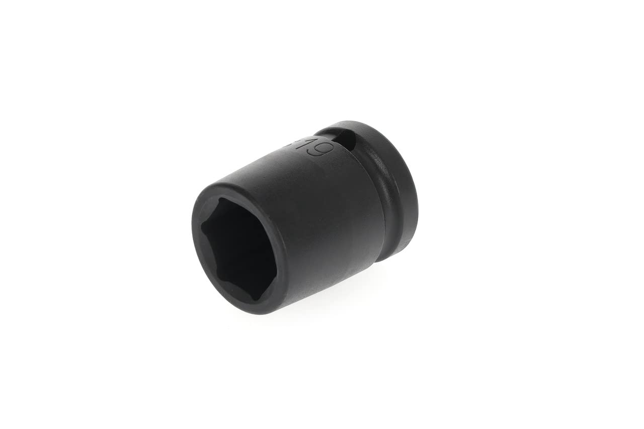 GEDORE Impact wrench socket, Socket, 1/2" 12.5 mm drive, Hex UD profile, SW 19 mm, Machine-operated, Automotive, K19 19