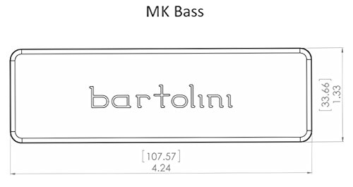 Bartolini MK4CBC-B Dual Coil Neck Pickup for 4-String Bass Guitar