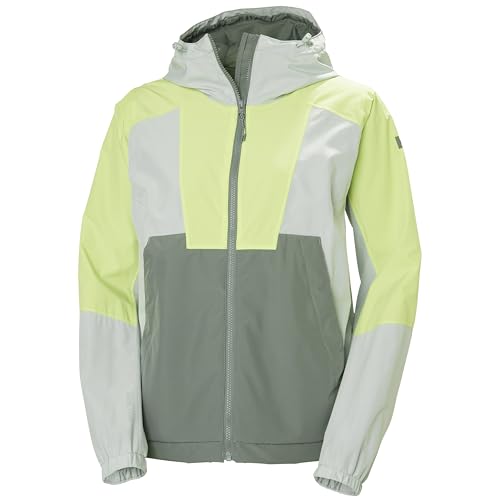 Helly Hansen Womens W Rig Rain Jacket, Grey Cactus, XL