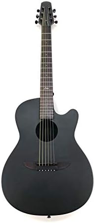 Amazon カーボンファイバーアコースティックギターブラック38 アーチバックフリー10mm厚ギグバッグdhlでお届け アコースティックギターセット 楽器