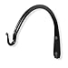High-Quality Durable Forged Wrought Iron Wall Mountable 9 Inch Curved Bracket with Hook for Planters Bird Feeders and Lanterns Set of 2 Black
