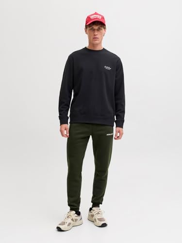 Jjearchive Graphic Sweat Crew Neck Noos, Nero, M