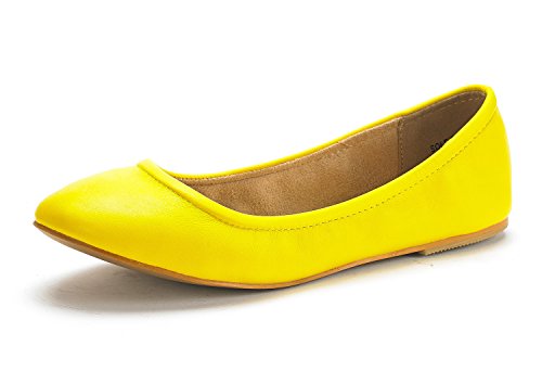 DREAM PAIRSWomen's Sole-fina Solid Plain Walking Classic Ballet Flats Shoes