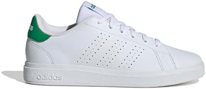 Mixte Enfant Advantage Base 2.0 Junior Shoes, Cloud White/Cloud White/Green, 36 2/3 EU