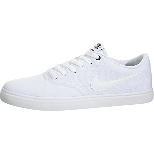 NIKE Men s SB Check Solar Canvas Skate Shoe, Sneaker, White/White, 11 US M NIKE Men s SB Check Solar Canvas Skate Shoe, Sneaker, White/White, 11 US M