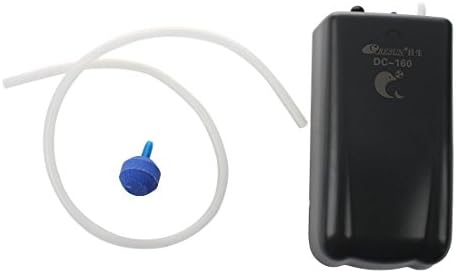 SODIAL(R) DC Battery Aquarium Fish Tank Pond Oxygenation Air Pump + Air Stone & Tube