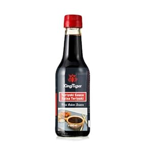 KingTiger Sauce Teriyaki – Oosterse saus ideaal om de smaak van uw levensmiddelen te verbeteren, 250 ml