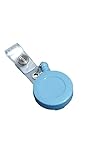 Retractable Badge Reel (SKY BLUE) with metal belt clip by SolidJoy - aka id holder/ id badge holder