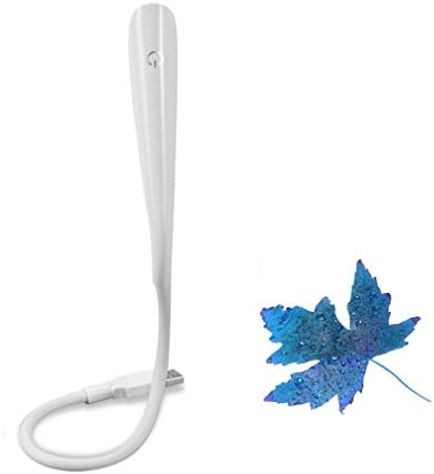 USB Reading Lamp with 14 LED Lights Dimmable Touch Switch and Flexible Gooseneck – No Batteries Needed –Portable Night Light(White)