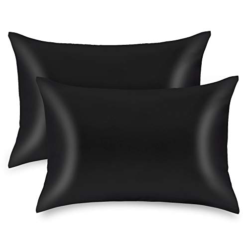 ZAMAT Silky Satin Pillowcases Set of 2, Luxury Soft Pillow Case for