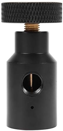 CO2 Refill Adapter, Black Metal 1/8NPT CO2 Carbonator Cylinder Tank On/Off Refill Adapter for Soda Stream Tank TR21*4