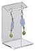 Displays2go Earring Display Stands Single Pair (18 Pack Includes 6 Large, 6 Medium, 6 Small), Clear Arcylic