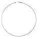 AmyRT Jewelry 2mm Titanium Steel Silver Singapore Chain Necklaces for Women 16 to 30 in
