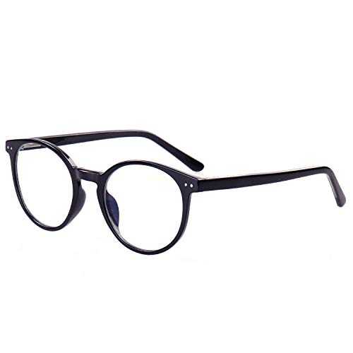 ANRRI Blue Light Blocking Glasses for Computer Use, Anti Eyestrain UV Filter Gaming Glasses, Spring Hinge Eyeglasses Black Frame, Men/Women - Thumbnail 6
