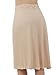 Vassarette Women's Adjustable Waist Half Slip 11073, Vass Latte-24 inch, Large