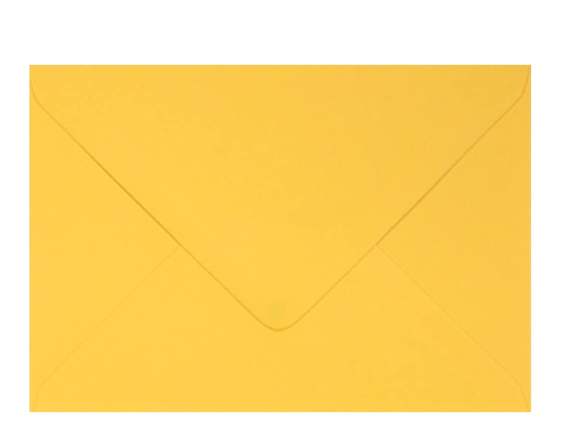 C5 Coloured Envelopes for A5 Greeting Cards Wedding Invitations & Crafts (162x229mm) Pack of 30 (Golden Yellow)