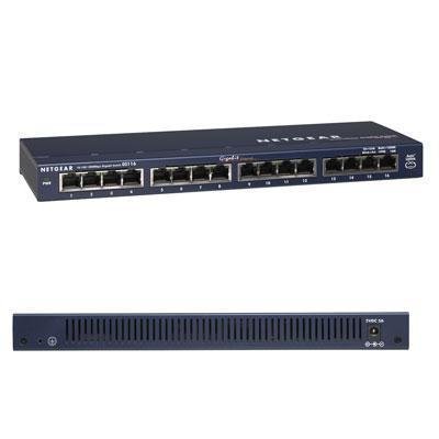 2D84386 - Netgear ProSafe GS116 16-port Gigabit Ethernet Switch