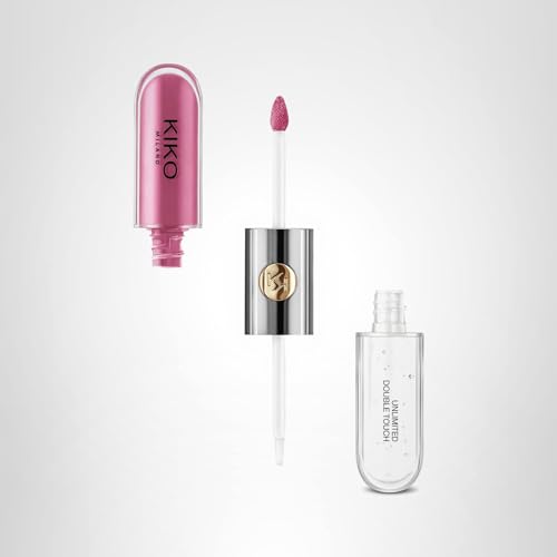 KIKO Milano Unlimited Double Touch 118, Liquid Lipstick With A Bright Finish In A Two-Step Application. Lasts Up To 12 Hours. No-Transfer Base Colour